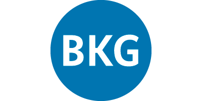 verweist auf: Modul M-BKG-1: Was macht eigentlich das BKG? Das Logo zeigt den Schriftzug "BKG" (verweist auf: Modul M-BKG-1: Was macht eigentlich das BKG?)