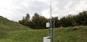 Bild zeigt des DORIS-Transmitter auf dem Observatorium Wettzell Bild zeigt des DORIS-Transmitter auf dem Observatorium Wettzell